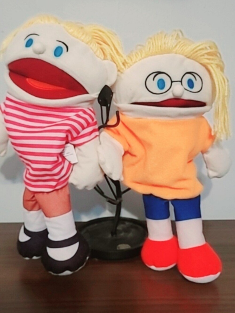 Hand Puppets 12” Boy Girl Soft Puppet Toy Kids